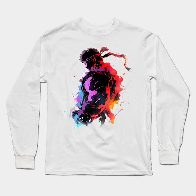 ryu Long Sleeve T-Shirt by dorapeterx